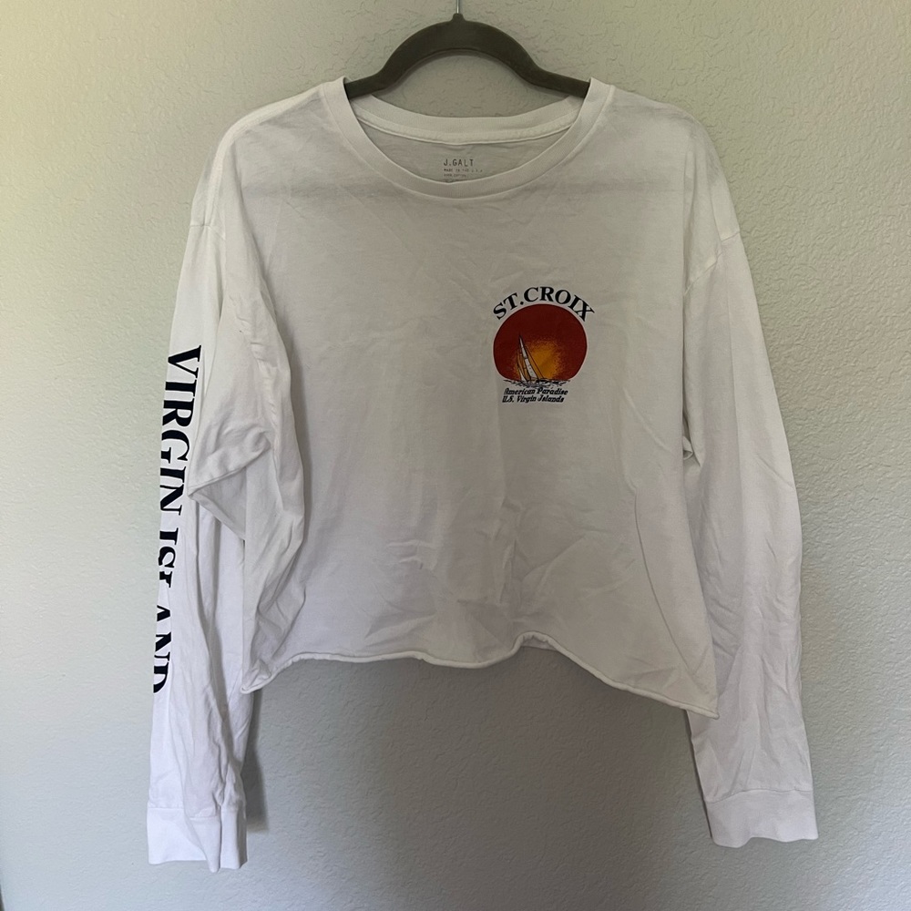 Brandy Melville St.Croix Cropped White Tee